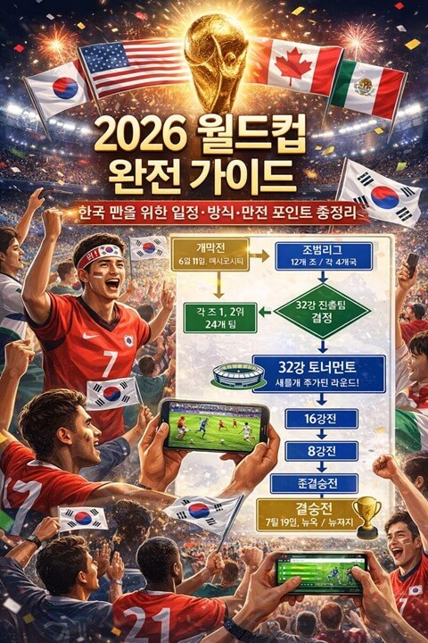 2026 FIFA 월드컵 일정 및 대회 방식 가이드
